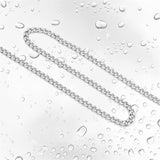 5mm Mens Chain Necklaces Silver Cuban Link Chain for Mens Thick Stainless Steel Chain Necklaces for Men Gifts for Him