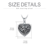 Sunflower Butterfly Triple Moon Rose Locket Necklace Sterling Silver Photo Necklace that Hold Pictures for Mother Women