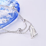 Womens Anklet 925 Sterling Silver  Layered Anklet Bracelet Dainty Beaded Chain Anklet Adjustable 11" Anklet for Women