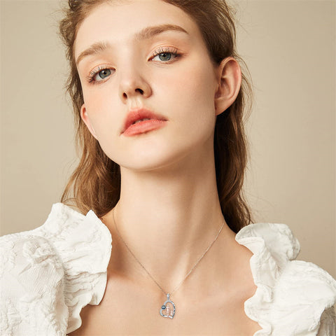 925 Sterling Silver Father Daughter Heart Pendant Necklace from Dad I Love You Forever Jewelry