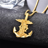 925 Sterling Silver Patron Saint Necklace  Amulet Necklace Cross Jewelry for Men with 2.5mm 22"+2" Rolo Chain