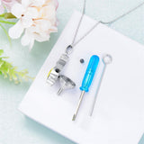 Urn Necklace for Ashes 925 Sterling Silver with Birthstone Cremation Jewelry Memorial Jewelry Funnel Filler
