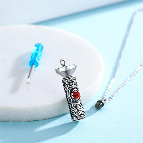 925 Sterling Silver Ashes Pendant Tree of Life Necklace Memorial Jewelry Gifts for Women Men Girls Boys