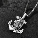 925 Sterling Silver Patron Saint Necklace  Amulet Necklace Cross Jewelry for Men with 2.5mm 22"+2" Rolo Chain