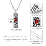 925 Sterling Silver Ashes Pendant Tree of Life Necklace Memorial Jewelry Gifts for Women Men Girls Boys