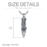 Ashes Keepsake Necklace 925 Sterling Silver Dragon Pendant Urn Cremation Jewelry for Women Men Birthday Valentine's Day Mother's Day Gift