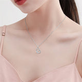 925 Sterling Silver Father Daughter Heart Pendant Necklace from Dad I Love You Forever Jewelry
