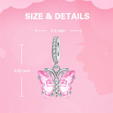 925 Sterling Silver Charm Fits Women's Charm Bracelet & Necklace Valentine's Day Mother's Day Jewelry Gifts for Women Girls