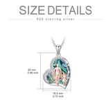 925 Sterling Silver Father Daughter Heart Pendant Necklace from Dad I Love You Forever Jewelry