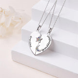 925 Sterling Silver Mother Daughter Granddaughter Family Heart Pendant Necklace Jewelry From Mom Grandmother