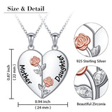 925 Sterling Silver Mother Daughter Granddaughter Family Heart Pendant Necklace Jewelry From Mom Grandmother