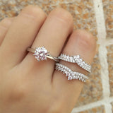 1-4/5 CTW Moissanite Engagement Rings Set for Women,925 Sterling Silver Wedding Rings Set Wedding Anniversary Jewelry Gift Size 4-12