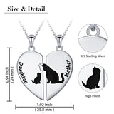 925 Sterling Silver Mother Daughter Granddaughter Family Heart Pendant Necklace Jewelry From Mom Grandmother