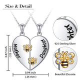 925 Sterling Silver Mother Daughter Granddaughter Family Heart Pendant Necklace Jewelry From Mom Grandmother