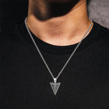 Arrow Necklace for Men 925 Sterling Silver Amulet Pendant Jewellery Birthday Gifts for Women Unisex 20+2‘’ Stainless Steel Chain