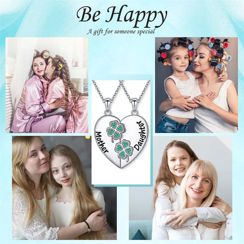 925 Sterling Silver Mother Daughter Granddaughter Family Heart Pendant Necklace Jewelry From Mom Grandmother
