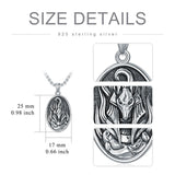 Anubis Necklace 925 Sterling Silver Pendant Jewerly for Men Women Him