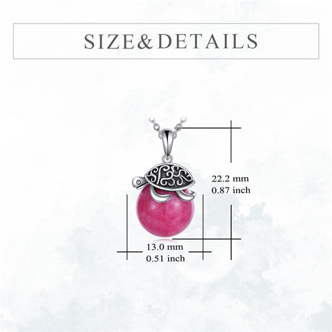 925 Sterling Silver Animal Necklace with Rose Quartz
