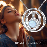 Cremation Jewelry 925 Sterling Silver Sunflower Rose Paw Urn Necklace for Ashes