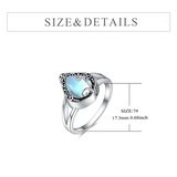 Urn Ring for Ashes Sterling Silver Moonstone Filigree Cremation Jewellery Rings For Ashes Of Loved Ones Memorial Keepsake