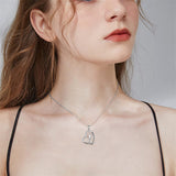 925 Sterling Silver Father Daughter Heart Pendant Necklace from Dad I Love You Forever Jewelry