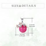 925 Sterling Silver Animal Necklace with Rose Quartz