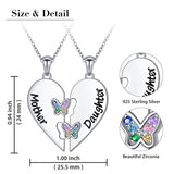 925 Sterling Silver Mother Daughter Granddaughter Family Heart Pendant Necklace Jewelry From Mom Grandmother