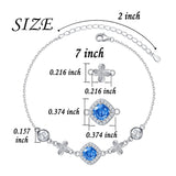 Ashes Bracelets Heart Urn Bracelet for Ashes, Sterling Silver Cremation Jewelry for Ashes Adjustable Keepsake Memorial Bracelet for Women