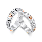 Anxiety Spinner Rings Sunflower Fidget Ring Rose Flower Ring Sterling Silver ADHD Stress Relieving Ring