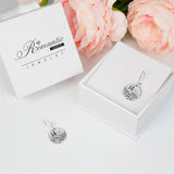 Forest Earrings Pebble Trail  Mini Forest Pebble Trail Wildflower Earrings Silver Earrings