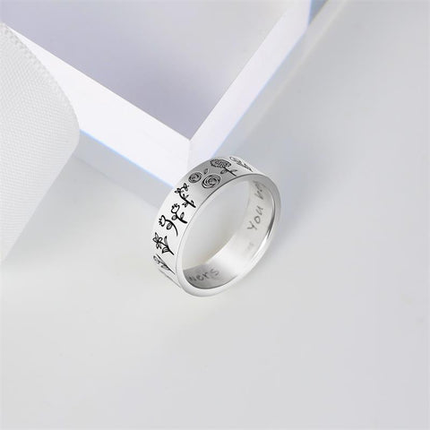 Wildflowers Ring S925 Silver For Nature Lover Gift