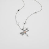 925 Sterling Silver Birthstone Dragonfly Anklet Butterfly Anklet Irish Celtic Jewelry for Women